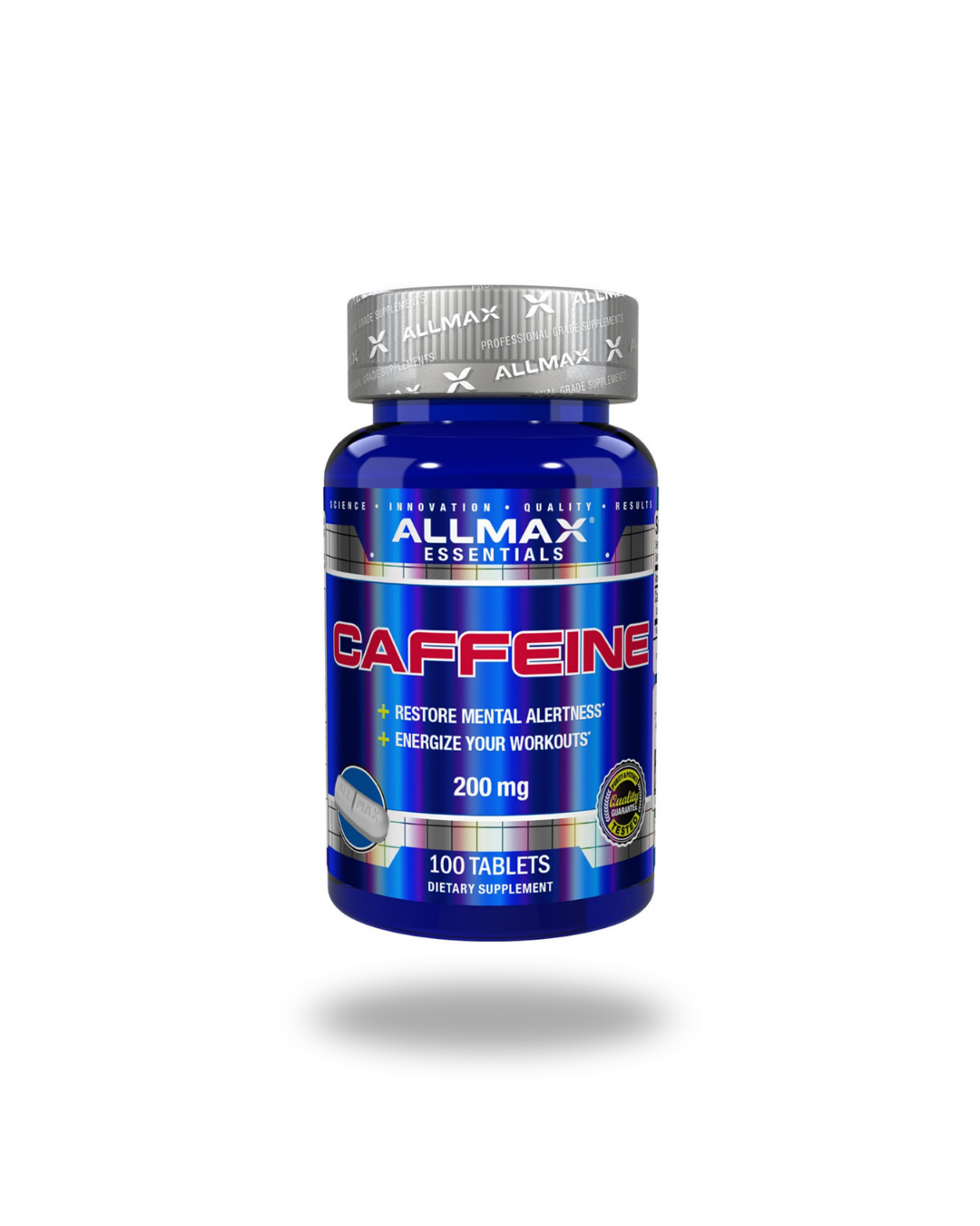 AllMax Caffeine Alertness Focus & Energy Tablets - 100ct