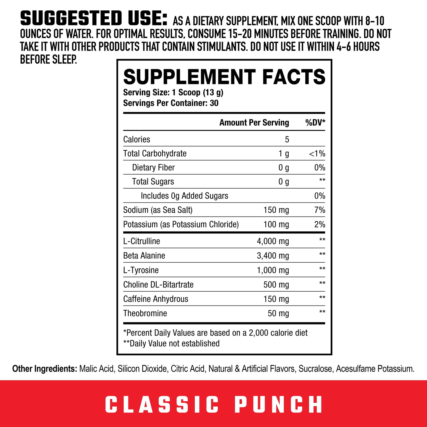 Axe & Sledge - Ignition Switch Preworkout