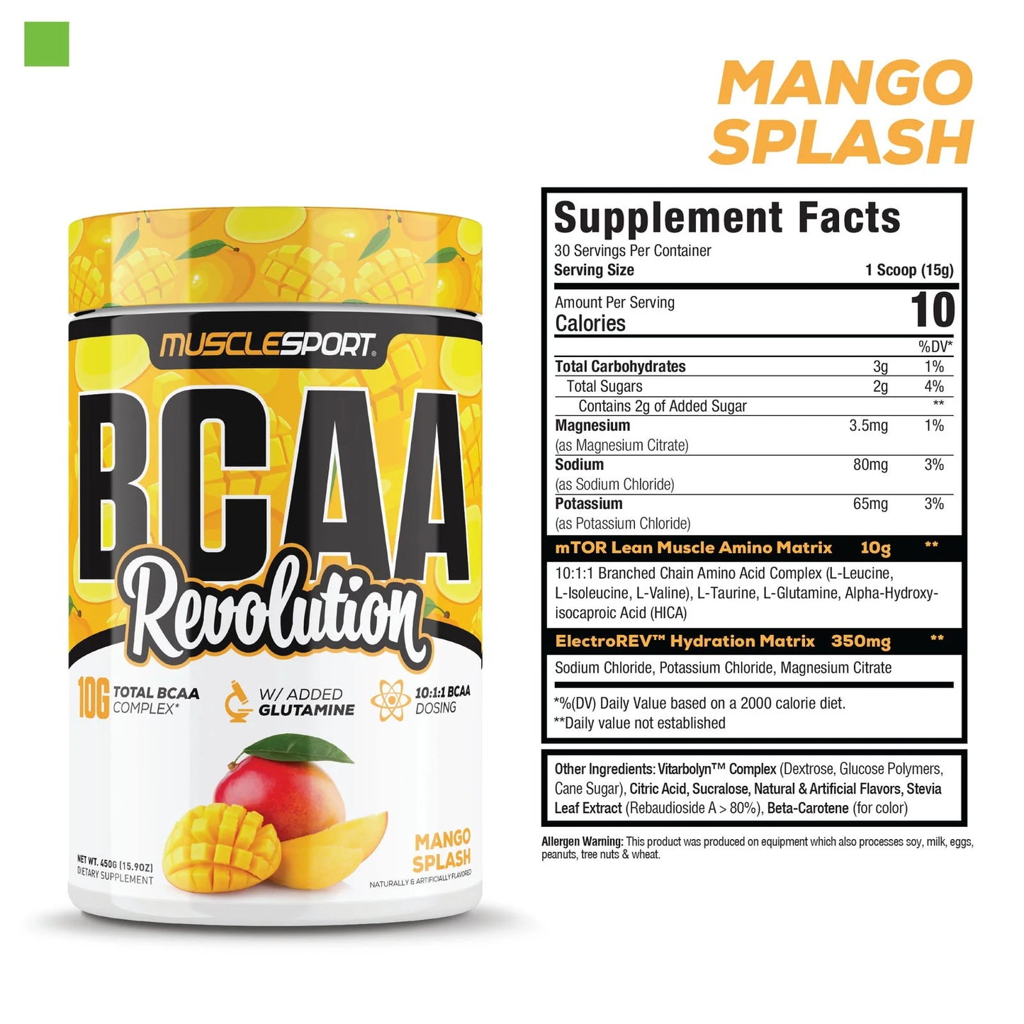 Muscle Sport - BCAA - Mango Madness