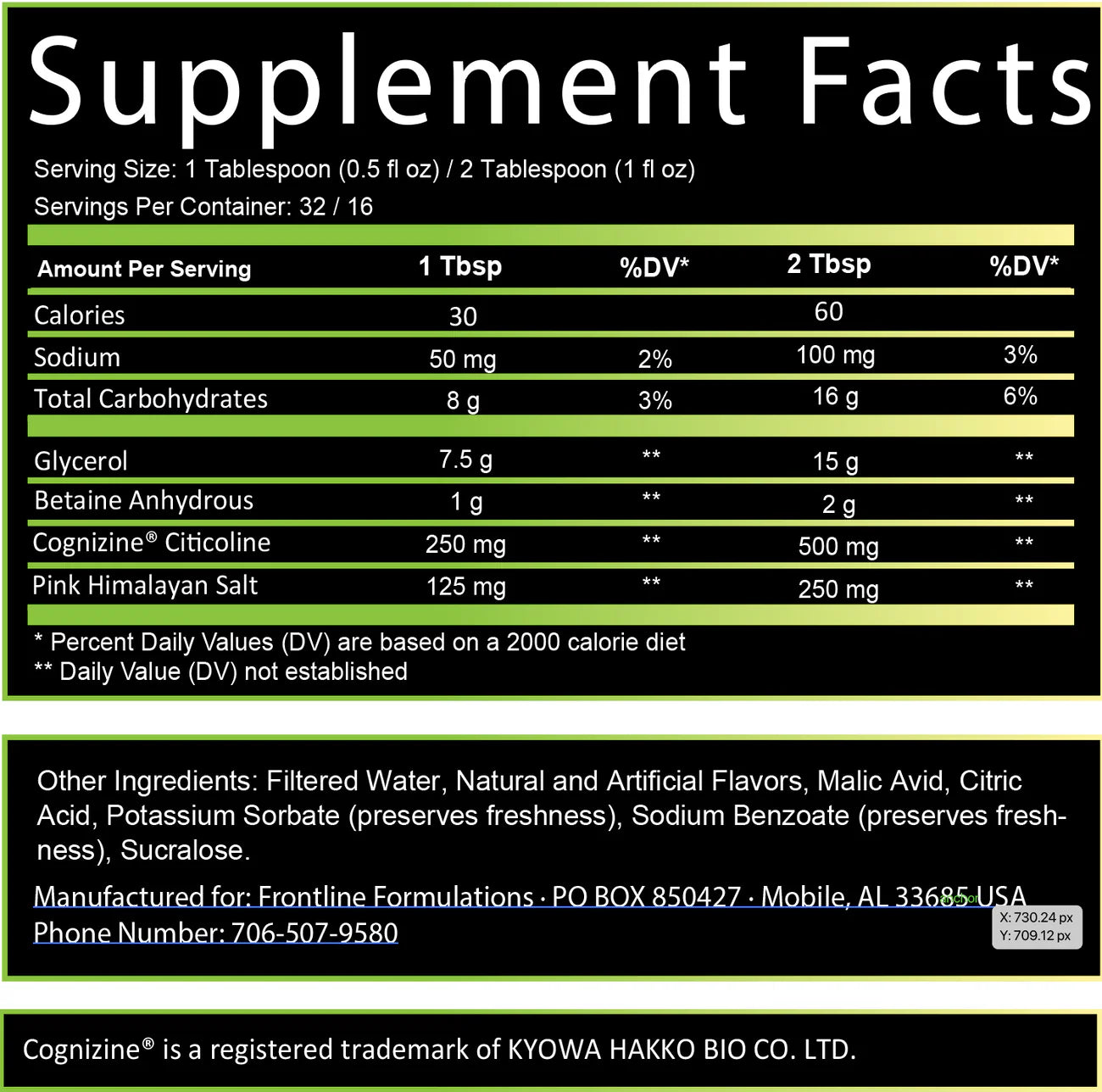 Frontline Formulations - MK Ultra Liquid Pre-Workout