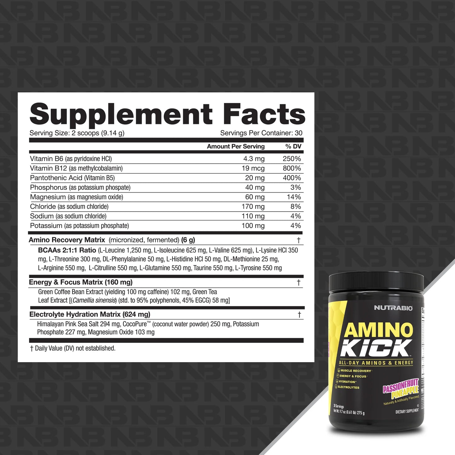 Nutrabio Amino Kick - 30 Servings